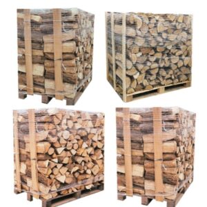 Palettes (2 chêne blanc + 2 Hêtre/Charme) – Bûches de 40 cm – Image 2